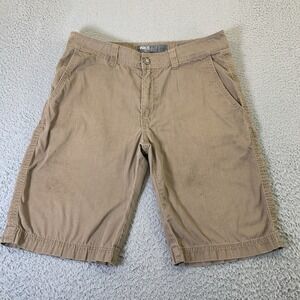 BKE Buckle Miller Shorts Mens 34 Tan Brown Standard Fit Cotton Blend 12" Inseam‎